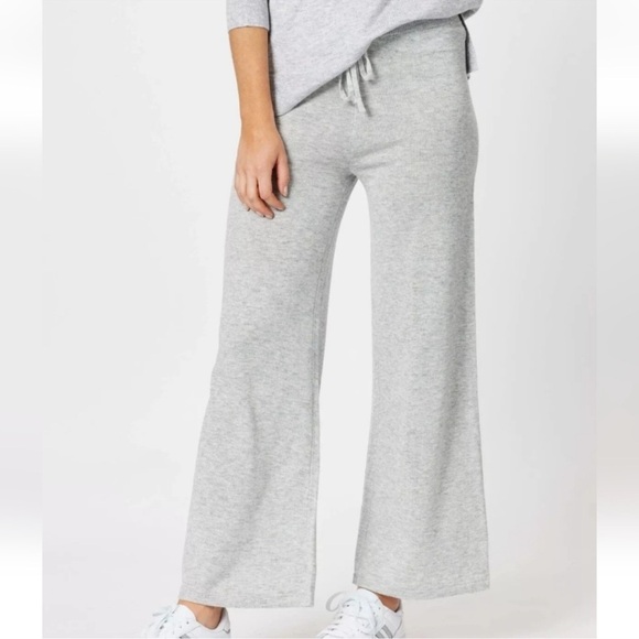 NIP Member's Mark Gray Cashmere Blend Wide Leg Lounge Pants Size XXL - Picture 1 of 9